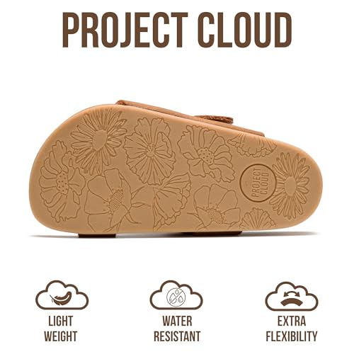 Image of Project Cloud Girls Sandals - Adjustable Buckle Girls Slides with Plush and Soft Insole Kids Sandals - Non-Slip and Lightweight Slides for Kids