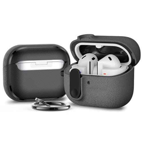 Miimall �Ή� Samsung Galaxy Buds3 FE/Buds3 Pro/Buds 3 �V���R���P�[�X�J�o�[ �[�d�֗� �J���r�i�����O ����~�� �Ռ��z�� �y�� �L�Y�h�~ �ϏՌ� �A�[�o���E�t�B�b�g(�t���[�X�O���[)