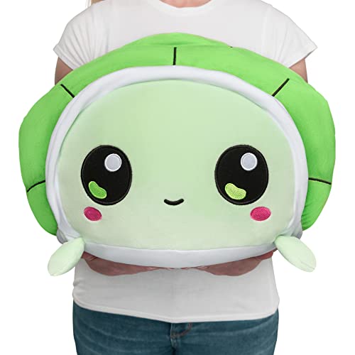 Teeturtle - Giant Moody Turtle Plushie - Kawaii Green - Huggable, Soft, Pillowy, Sensory Toy Stuffed Animals That Show Your Mood - Gift For Kids And Adults! #TOP2