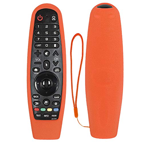 CHUNGHOP Protective Silicone Remote Case for LG AN-MR600/LG AN-MR650 AN-MR18BA Magic Remote Cover Remote Holder for LG 3D Smart TV Magic Remote Case (Orange)