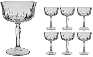 Opera Maison Italian Crystal Champagne Cocktail Saucers (24cl) (Set of 6)