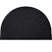 Produktbild Mibao Halbrunde Fußmatte, 60 x 90 cm,Schwarz,Schmutzfangmatte Fußabstreifer Fußabtreter,Rutschhemmend Fußmatte,Sauberlauf-Matte,Fußmatten für Innen & Außen