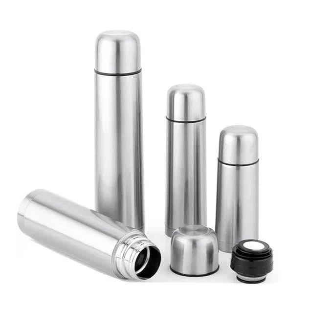 Stainless Steel Vacuum Flask – Hot & Cold with Leakproof Lid, Unbreakable Stainless Steel Vacuum Flask, Insulated Bottle for Travel, Sports, Hiking, Office (500 ml)