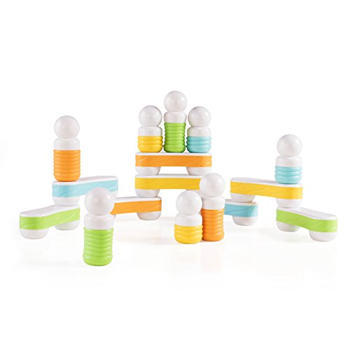 Guidecraft Grippies Links - 16 Piece Set, Stem Soft Grip Magnetic Building Toy For Toddlers #TOP5