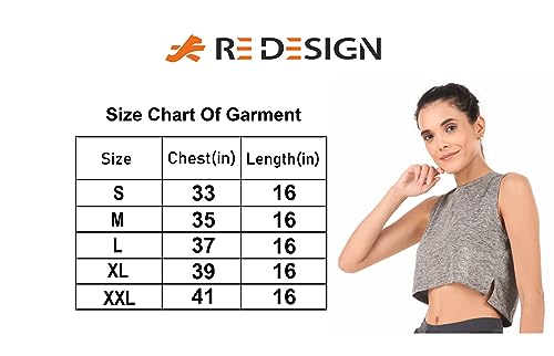 Image of ReDesign Apparels Women's Athleisure Dri Fast Workout Sleeveless Top Sports Gym Tshirt