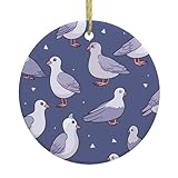 Fabriquée à partir de porcelaine blanche de haute qualité, cette jolie décoration durable WHJSSF à motif de pigeon est conçue pour être accrochée facilement avec les cordes fournies, idéale pour décorer les portes, les fenêtres et les projets d'artisanat. C'est un choix polyvalent pour accrocher les festivals, assurant que vos célébrations sont à la fois belles et mémorables.