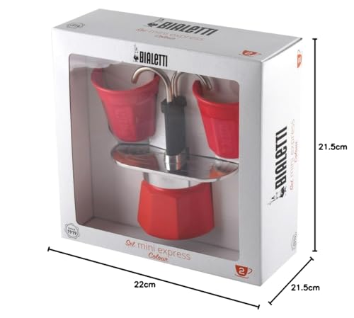 Cafetière Italienne + 2 Tasses Bicchierini 0006190 Mini Express - vue 3