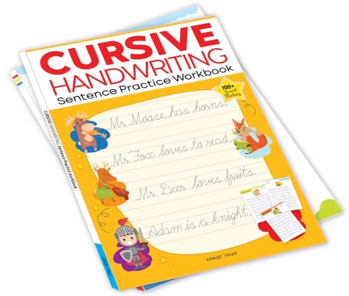 Cursive handwriting - sentence: practice workbook
