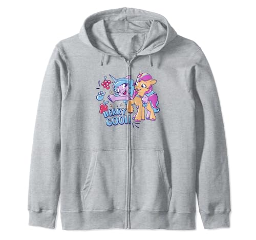 Sweat zippé My Little Pony Izzy Moonbow confortable contre le froid de l'école