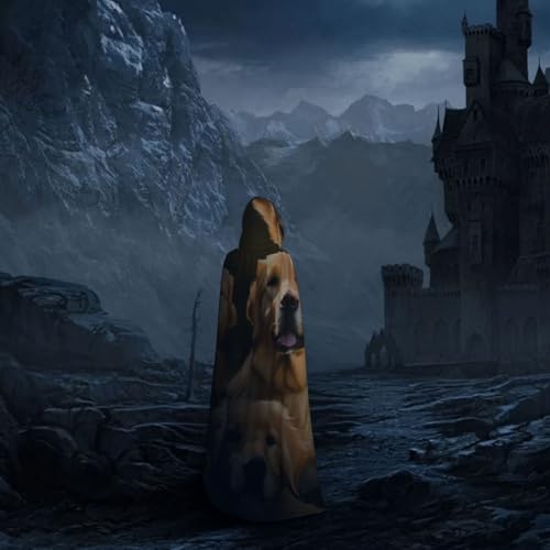 Cape à capuche Golden Retrievers avec doublure fluide pour costume de vampire - 7