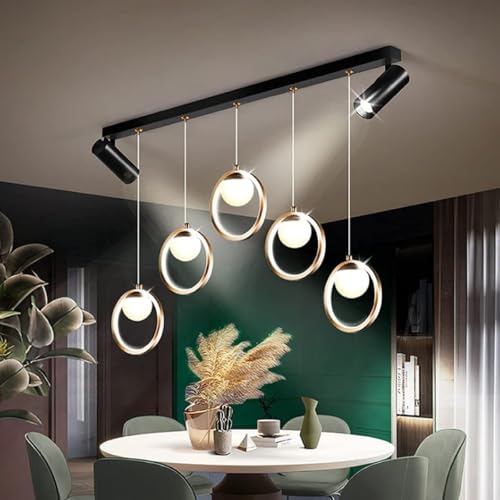 Lampe suspendue à intensité variable et hauteur réglable avec télécommande sans fil