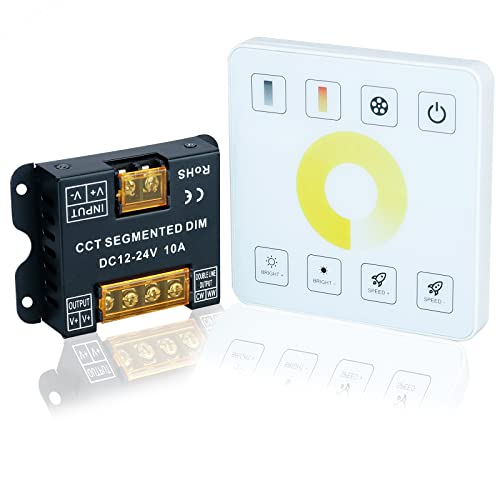 TOPAI CCT Touch Panel LED Controller RF 433Mhz Wireless Remote Control ...