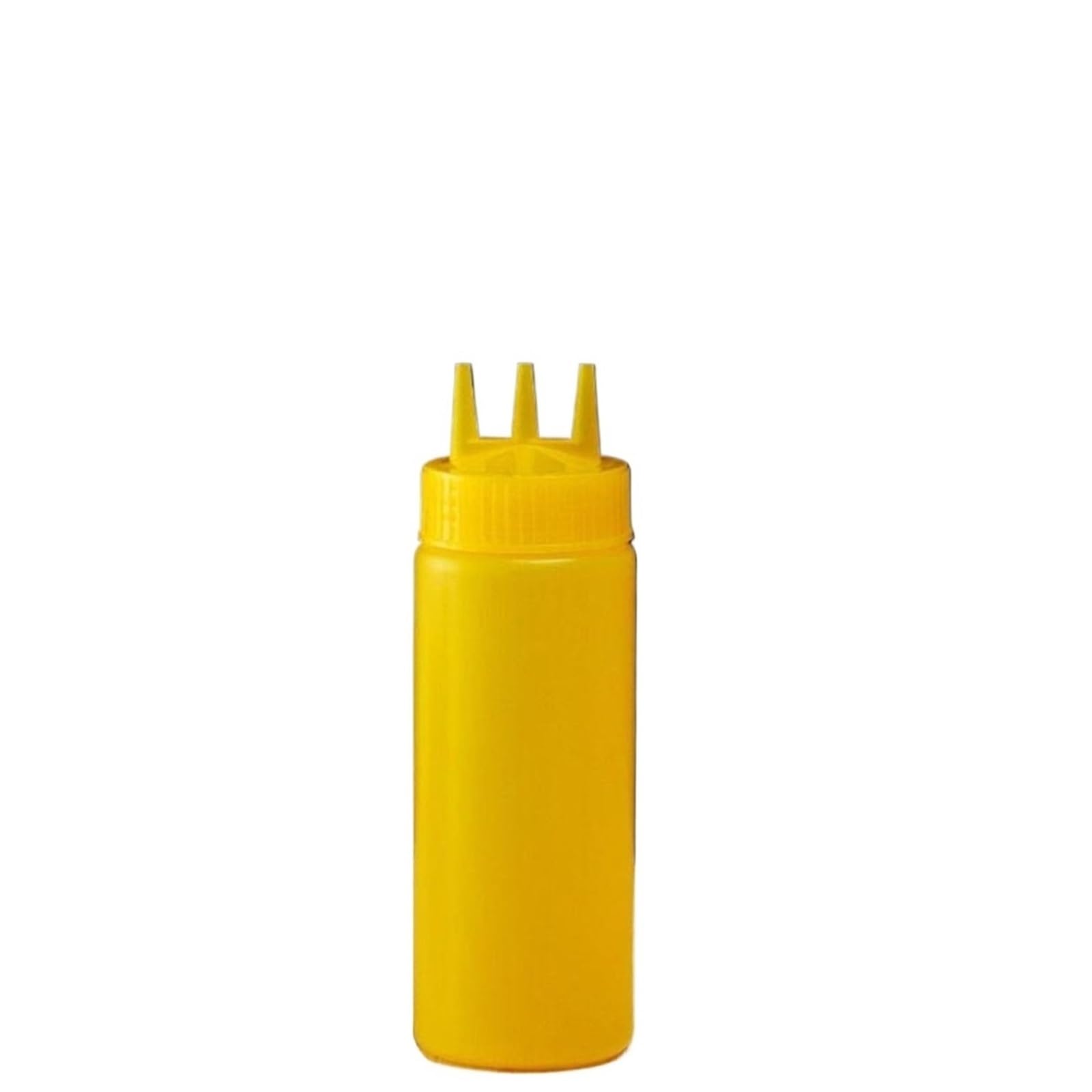 ZNJAMN 10pcs Plastic Squeezing Sauce Bottle Squeezable Graduated Jam Container Salad for Seasoning(Yellow,340ml)