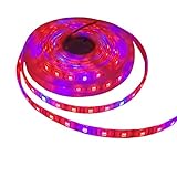 Toogod 16.4ft/5m 5050 Waterproof LED Strip Plant Growing Light Red Blue 4:1 for Aquarium Greenhouse Hydroponic Pant Garden Flowers Veg Grow Light(Updated)