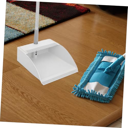ZUNOXAZ Faltbares Besen und Kehrschaufel Set Weiß Stehendes Reinigungsset mit Flexiblen Borsten Praktisch und Langlebig für Büro Zuhause und Werkstatt – Bild 5