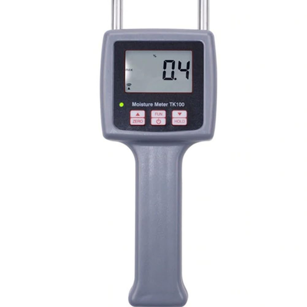 Medidor de prueba de fibra multifuncional 0-80% sonda probador de humedad portátil analizador de contenido de agua para té, maíz, paja, salvado, soja, arroz