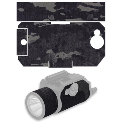 EDC Wrap Weapon Light Wrap Kit Compatible with Streamlight TLR-1 – Durable Cordura 500D - (Compatible with Multicam Black) - Precision Cut Protective Wraps, Water-Repellent - USA Made