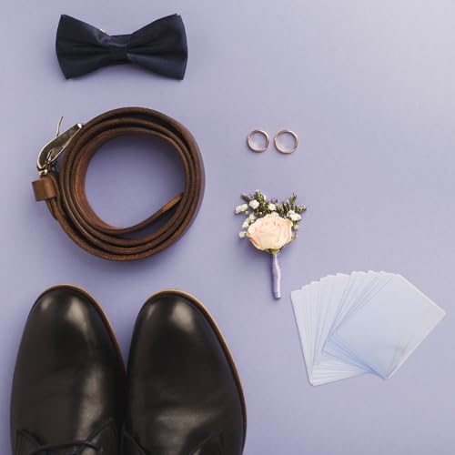 Porta flores para traje de novio en bodas fundas transparentes para boutonniere 24 unidades 5