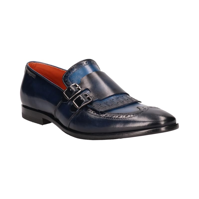 Bugatti Rico Dark Blue Leather Mens Kiltie Loafers - UK 8 (B0CMDR8LNV) Amazon Price History, Amazon Price Tracker