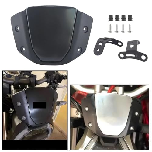 Extension pare-brise moto CB650R protection vent et débris de route