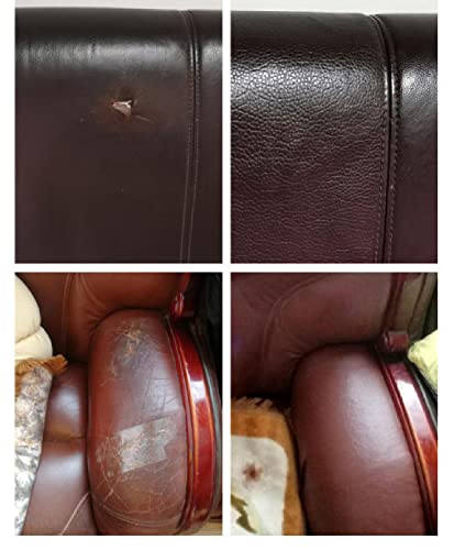 Lederen patch kit zelfklevende lederen patches, premium leder reparatie sticker, vinyl & kunstleer, patches voor bank, scheuren, brandwonden, autostoelen, accessoires (50 cm x 138 cm, donkergrijs) - Image 8