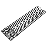【Sechs Größen】: Sie erhalten sechs Größen von Schraubendreherbits, PH1: 3,0 mm, 4,5 mm, 5,0 mm, 6,0 mm; PH2: 4,0 mm, 5,5 mm.