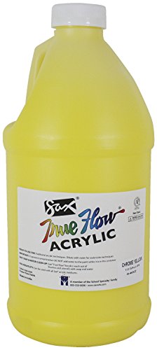 Sax Heavy Body Acrylic Paint for School and Arts and Crafts Use, Chrome Yellow, 1/2 Gallon