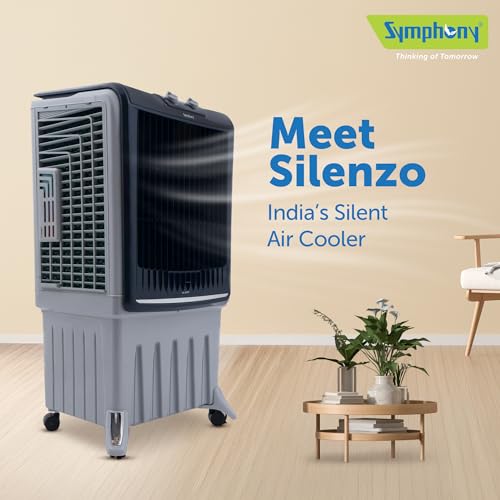 Image of Symphony Silenzo 100 | Super Silent Operation Powered By Owl Wing Fan | | 3-Side Honeycomb Pads | i-Pure + Technology | CFD technology | Easy-Fill | 1 Year Warranty