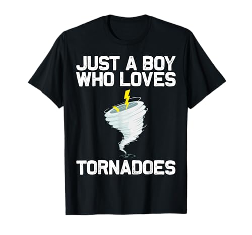 Funny Tornado Gift for Boys Kids Hurricane Weather Chaser T-Shirt Small