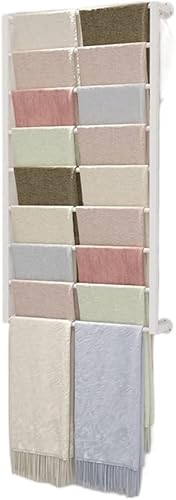 ezkxoprs Colgador de metal montado en la pared, soporte de exhibición de tienda minorista, estante organizador de almacenamiento que ahorra espacio