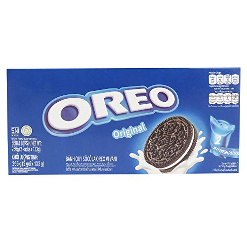 Image of OREO Gift Box( OREO Chocolate Sandwich Cookies with Vanilla Flavored Cream 266GM( 2 X 133GM) Imported.