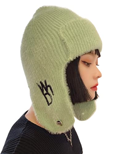 BigForest Fashion Knit Earflap Trapper Hat Winter Mütze Kappe Beanie Ushanka Baggy Skull Cap Cover