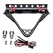 Glomora Scx10 Stinger Bumper, Rc Vehicle Bumpers, RC Front Bumper with LED Light for Axial Scx10 II III Generation 1 10 RC Car(Pointed 2.1 X 1.7 X 1in)