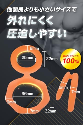 [ペニレブ] [PeniRev] 【 ダブルパワーリングライト 】グリーン 硬度７度 サラサラコーティングあり とても柔らかい 従来より細め・小さめのサイズ 両手でグッと開いて付け外し - 画像6