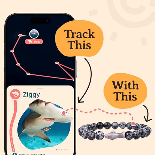 Fahlo Shark Tracking Bracelet, Elastic, supports Saving The Blue, one size fits most for Men and Women4