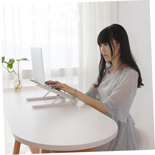 Soporte portátil plegable para laptop Toddmomy blanco miniatura 3