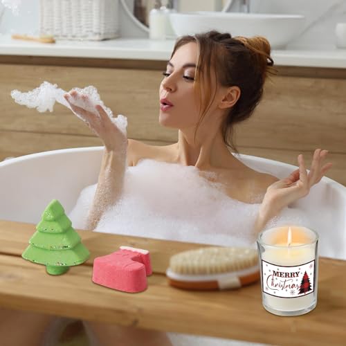 11 Pcs Christmas Gift Sets for Women Xmas Spa Basket Set for Her Merry Christmas Tumbler Gifts for Coworker Mom Girlfriend Grandma Wife Sister Friend Coworker Teacher - Image 5