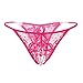 Produktbild WUSIKY Sexy UnterwäSche Erotik Hipster G-Lingerie Panties Damen Plus Size Lingerie Erotik Slip Spitze Open V-String Höschen Thong Massaging Unterwäsche (Hot Pink,Freie Größe)