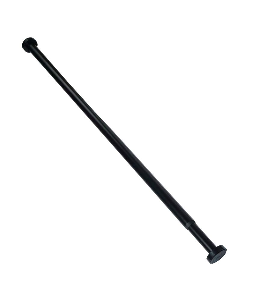 Drążek do zasłony prysznicowej, wysokiej jakości drążek prysznicowy do zasłony prysznicowej, bez wiercenia, 90-160 cm i 120-220 cm, czarny, 120-220 cm
