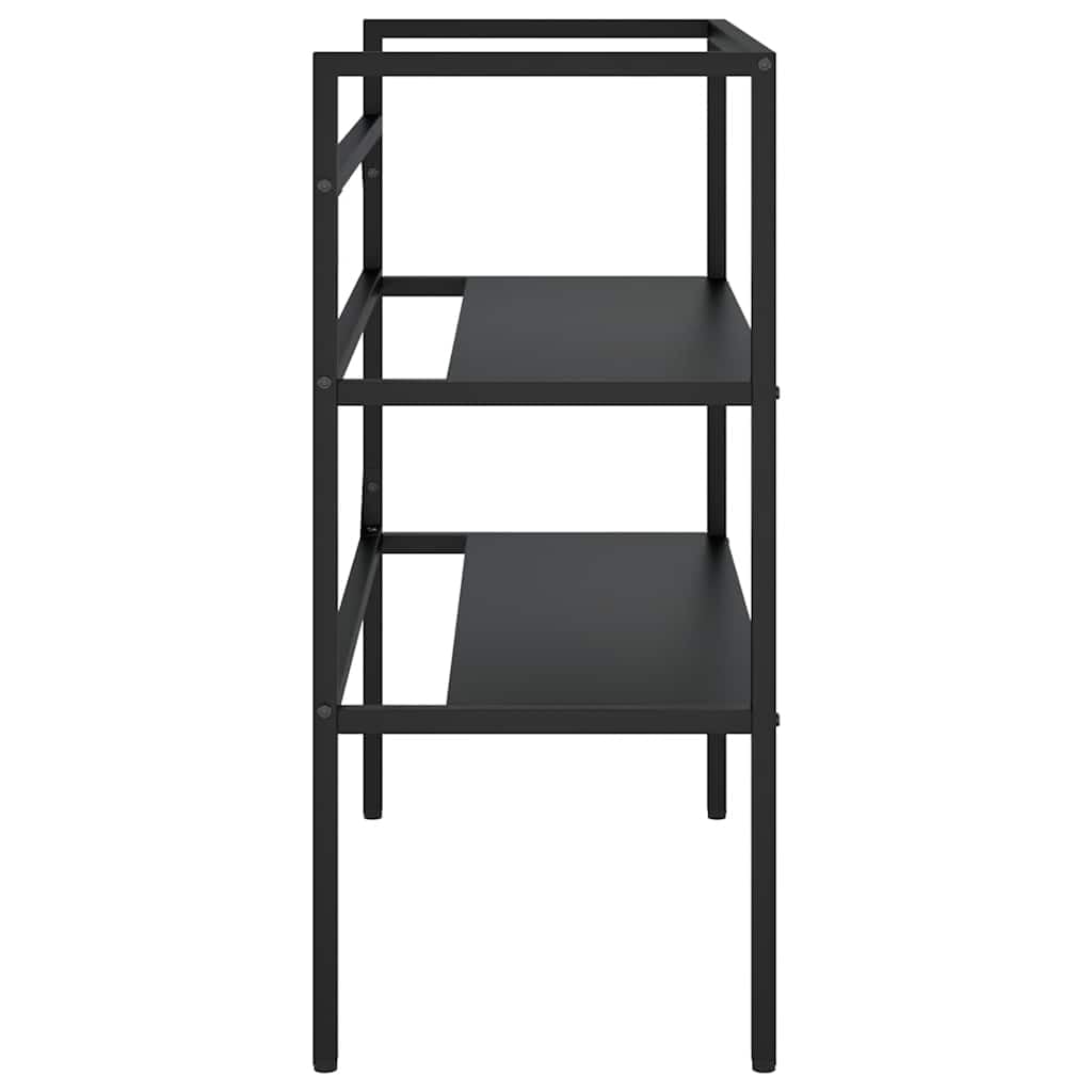 vidaXL Struttura per Lavabo da Bagno Nera 79x38x83 cm in Ferro