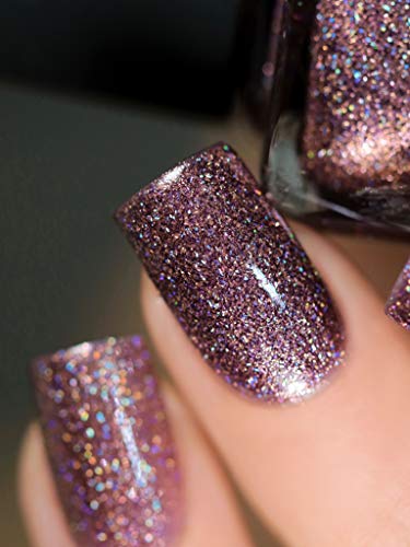 Image of ILNP No Promises - Dark Amaranth Pink Holographic Nail Polish