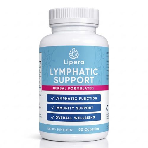 KLUNIZ Lipera Lymphatic Support - 90 Capsules Lymphatic Drainage Supplements for Fluid Balance Support & General Wellness Support with Resveratrol and Vitamin C Vegan Non-GMO (1)