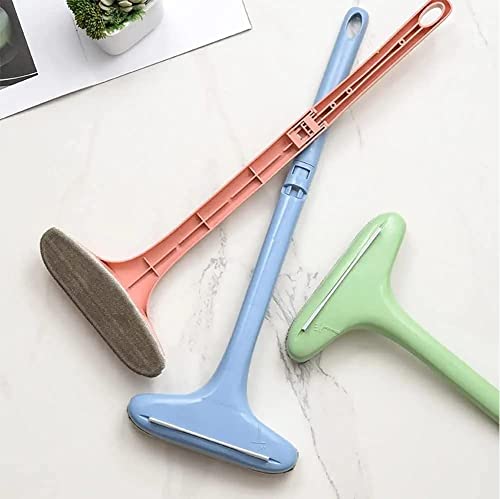 Image of PAXCOO Multifunctional Detachable Glass Screen Window 2-in-1 Mesh Cleaning Brush Wiper with Extended Long Handle Brush Equipment with Handle Mesh Cleaning Tools for Household Multicolor (Pack 1)