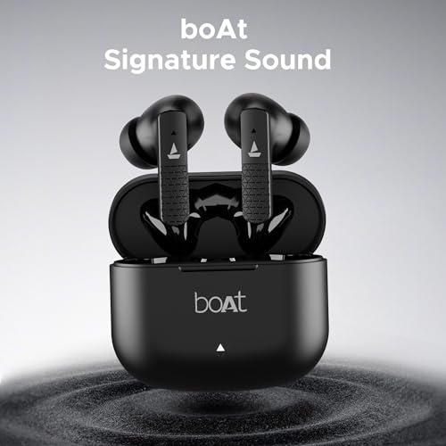 Image of Boat Airdopes Primo in Ear HeadphoneTWS Earbuds with 45 Hours Playback, Fast Charge, Beast Mode, Dual Mics Enx, IPX Bluetooth Earbuds(Active Black)