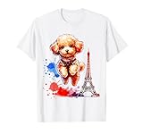 French Paris Eiffel Tower Toy Poodle Puppy Dog