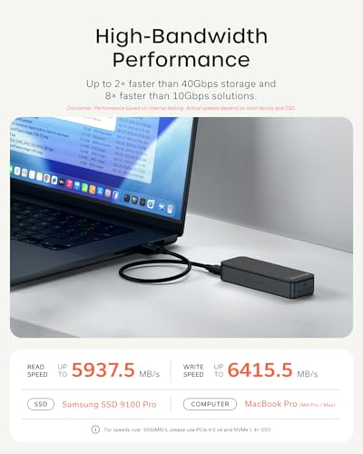 Image of Satechi DotDisk 80Gbps M.2 NVMe SSD Enclosure, High-Speed Aluminum Enclosure with Ultra-Fast Data Transfer, Active Cooling Design for Modern Workspaces, Space Black