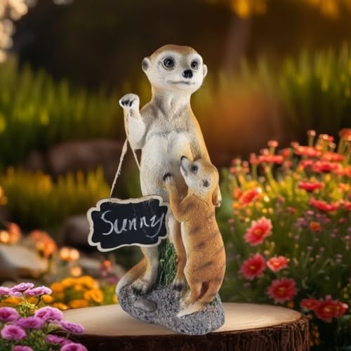 Statue Suricate Jardin : Décoration Extérieure Personnalisable en Résine - 8