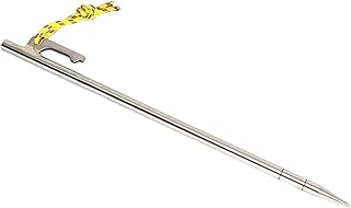 harayaa Estaca de barraca estaca de chão tendas de acampamento pregos barraca de acampamento resistente estaca estaca tenda tenda tenda estaca estaca para dossel estacas quintal suprimentos de trampolim, 8 x 240 mm