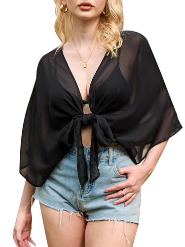 Breezy Lane Swimsuit Coverup for Women Beach Coverups Sheer Cardigans Kimono Bathing Suit Cover Ups Vacation Summer Beachwear3