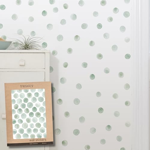 Decorative Wall Stickers, Green, 1 lámina (50 topos adhesivos)